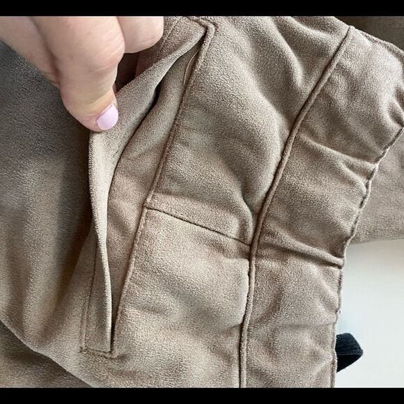 PacSun Tan Faux Suede Jogger Pants Size Small - Picture 13 of 14